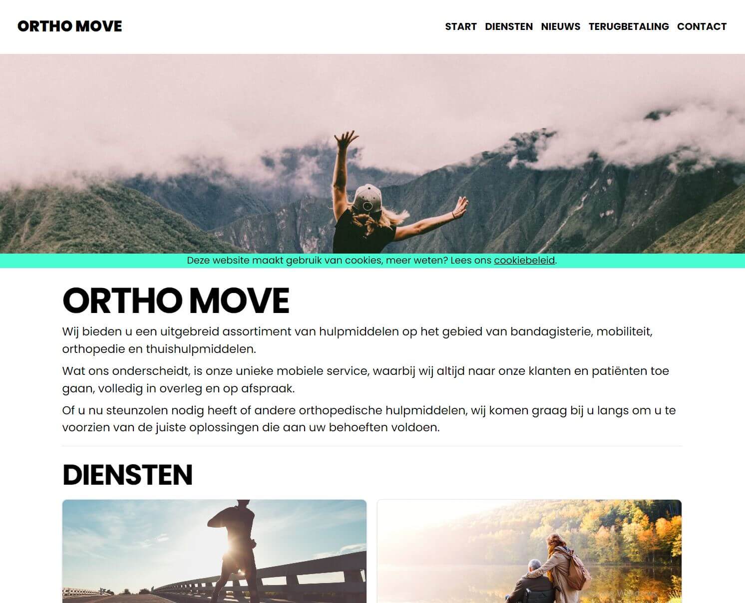 Ortho-Move website